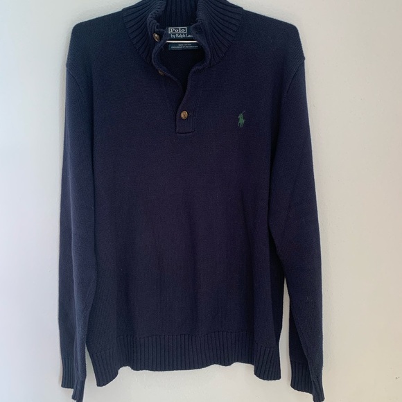 Polo Ralf Lauren Long Sleeve Sweater Green. Mens Size M (50M) - Picture 6 of 8
